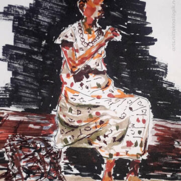 Escena "monólogo" de la obra teatral INNA