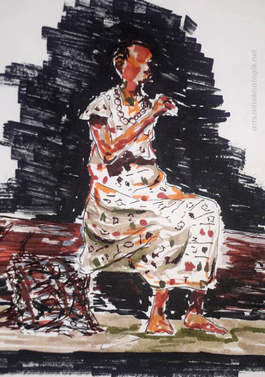 Escena "monólogo" de la obra teatral INNA