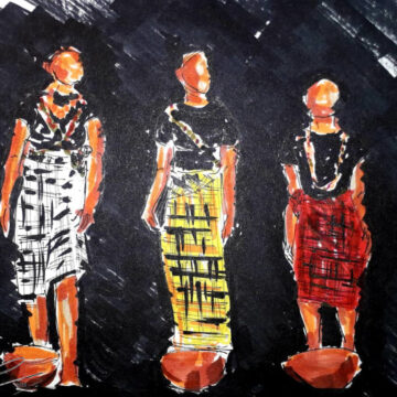 Escena "la familia" de la obra teatral INNA