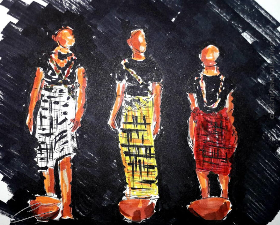 Escena "la familia" de la obra teatral INNA