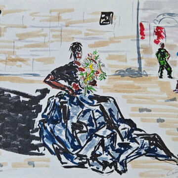 Escena de performance de noche